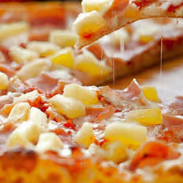 Hawaiian Pineapple Pizza.