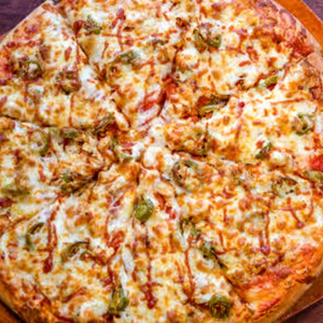 Spicy Chicken Pizza.